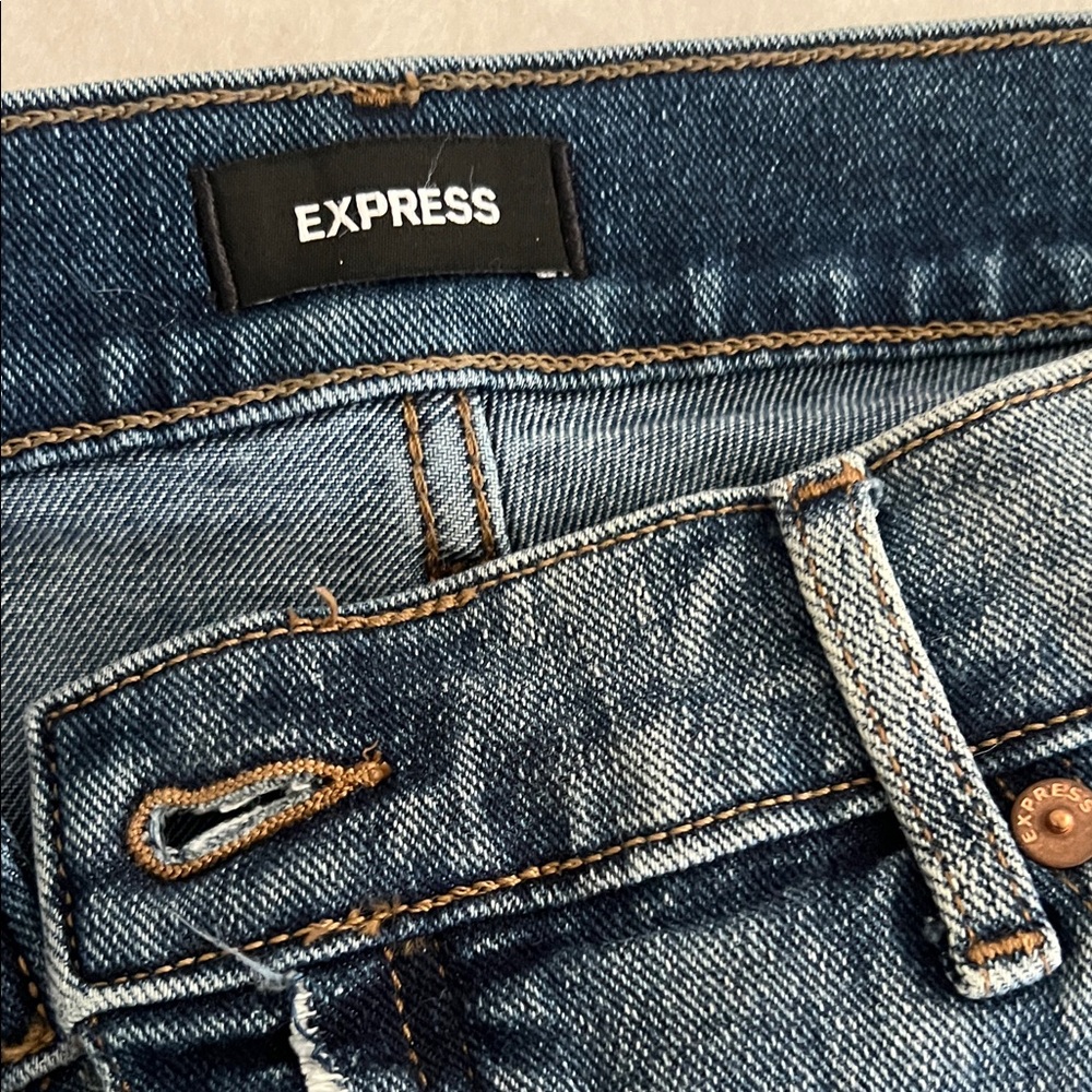 Express High Rise Indigo Jeans - Picture 5 of 11